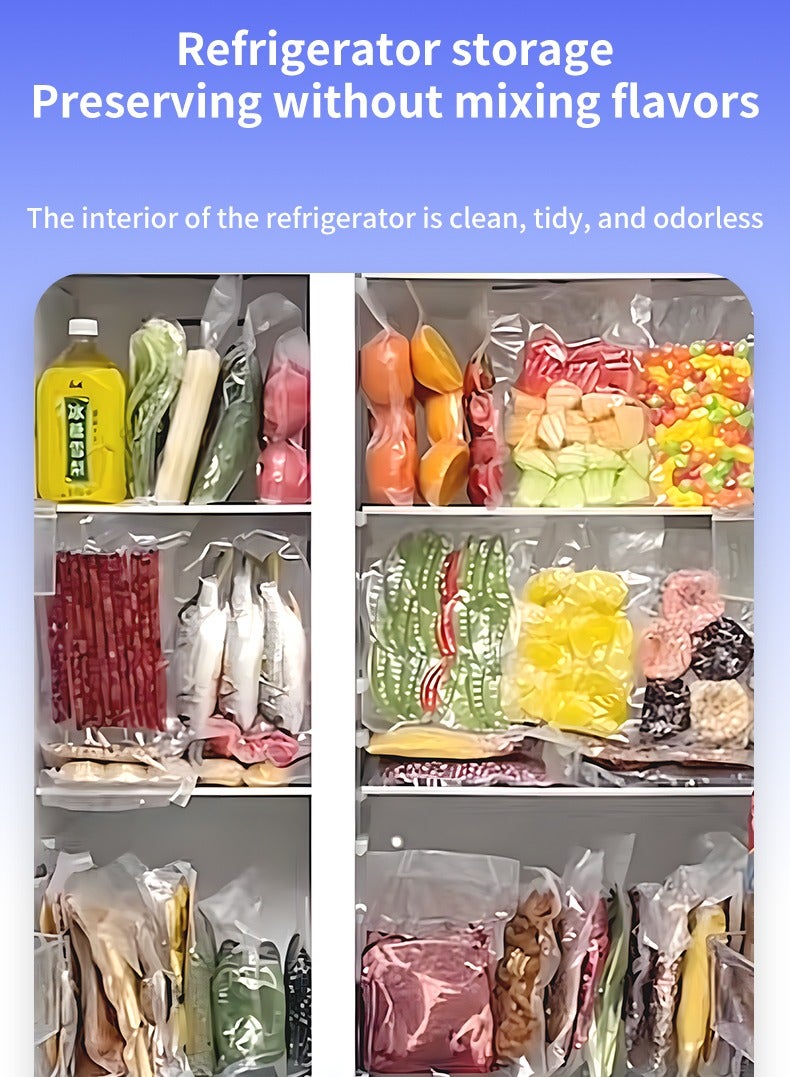 Vacuum Sealer Machine Automatic Sealing for Food Preservation Built-in Cutter LED Indicators for Dry/Moist Food Includes 10 Vacuum Bags  - Image 4
