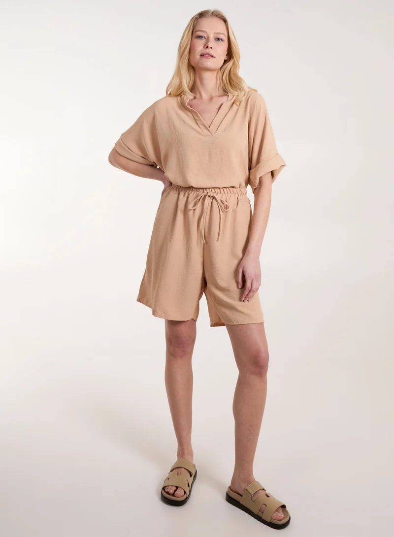 بلو فانيلا Drawstring Shorts