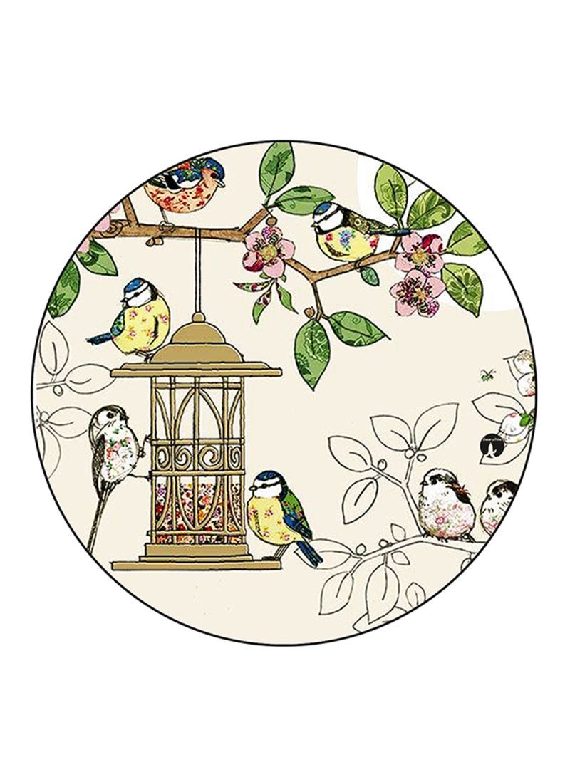 Birds Printed Mouse Pad  Multicolour