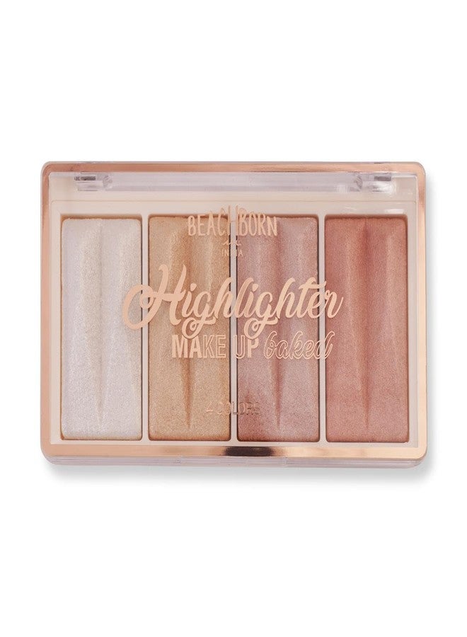 BEACHBORN INDIA Multicolor Highlighter Palette Highly Pigmented and Blendable | Matte Finish | Perfect Makeup with Radiant, Buildable Shades (BBI-02-05 SHADE NO.1, 10.8G) - Image 2