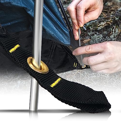 Alytree Camping Tent Footprint - 86'' x 31'', Waterproof Ground Sheet Mat for Tent - Ultralight Tarp for Hiking, Backpacking, and Beach Use - Image 4