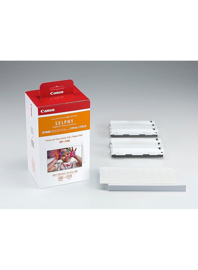 Canon Rp 108 Thermal Printing Paper Set Small Ksa Version With Ksa Warranty Support - Image 2