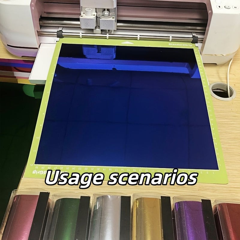 لفة فينيل أحمر كروم عاكس ذاتية اللصق مقاس 12 × 120 بوصة، ديكور دائم للسيارة والمنزل - Image 2