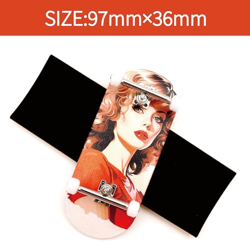 RACOFSB 36mm Pro Fingerboard with Wooden Finger Skateboard Deck Upgraded Finger Board Trucks Street Shape Bearing Wheels Girl - Image 5
