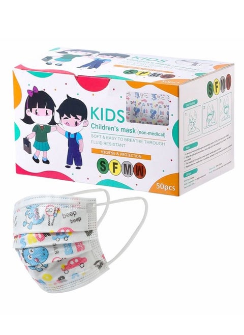 50-Piece Separate Envelope  Kids Face Mask