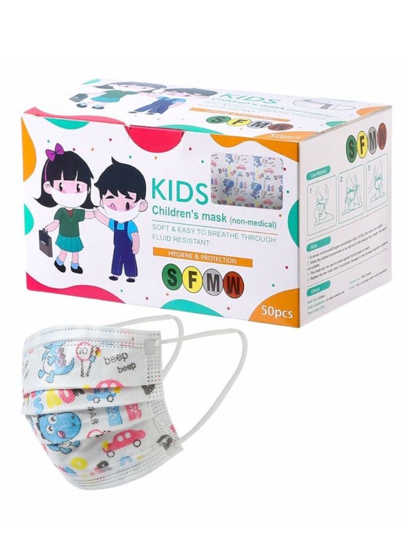 SFMW 50-Piece Separate Envelope  Kids Face Mask  - Image 1