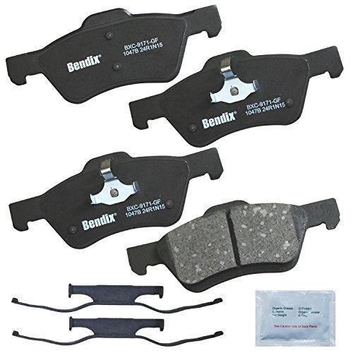 Bendix Priority1 CFC1047B Ceramic Front Brake Pads for Ford Escape 2012-2010, Mercury Mariner 2011-2010 - Image 1