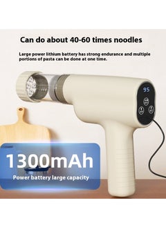 EVEREEN Small Electric Automatic Noodle Press Machine for Household Use Convenient and Fast Wireless Handheld Charging Model 8 Mode Noodles Pasta Machine for Pasta Lovers White 1300mah  - Image 4