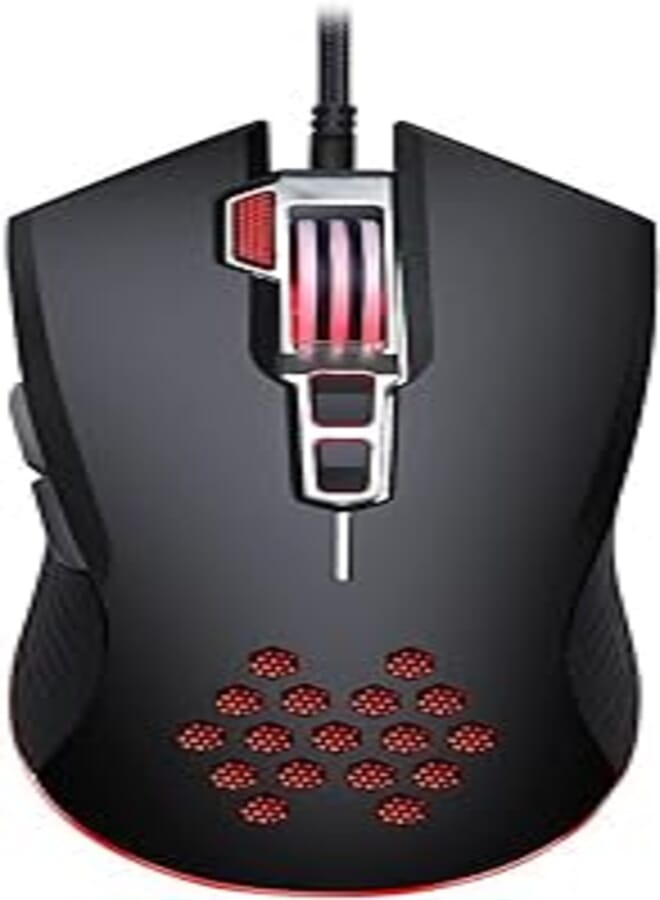 Generic V-5 USB Programmable Multi DPI RGB Gaming Mouse With Mouse Pad 