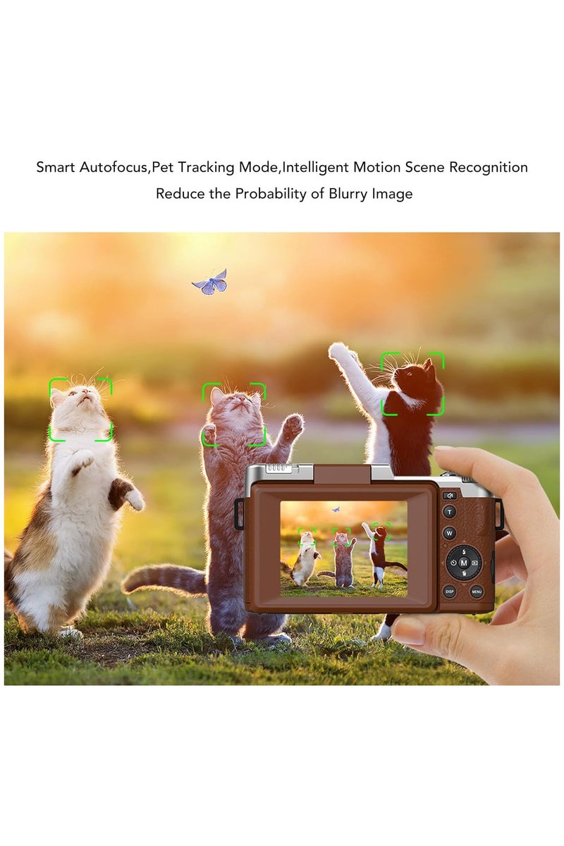 Generic 4k CCD Digital Zoom Student Digital Camera 48MP Portable Digital Photography Camera 180° Flip Screen Selfie Camera，free 128GB SD card - Image 2