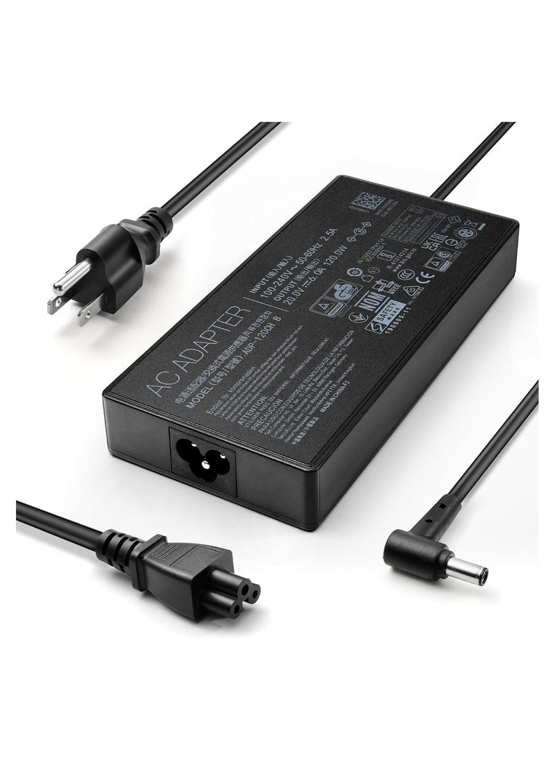 Max Power 120W 20V 6A AC Charger Fit for ASUS Zenbook Pro 15 Flip Q538E Q528E UX534F Q536F Q537F Q546F Q547F Q506F K570Z K570U Chicony Laptop Charger A17-120P2A ADP-120CD B AC Adapter  - Image 2