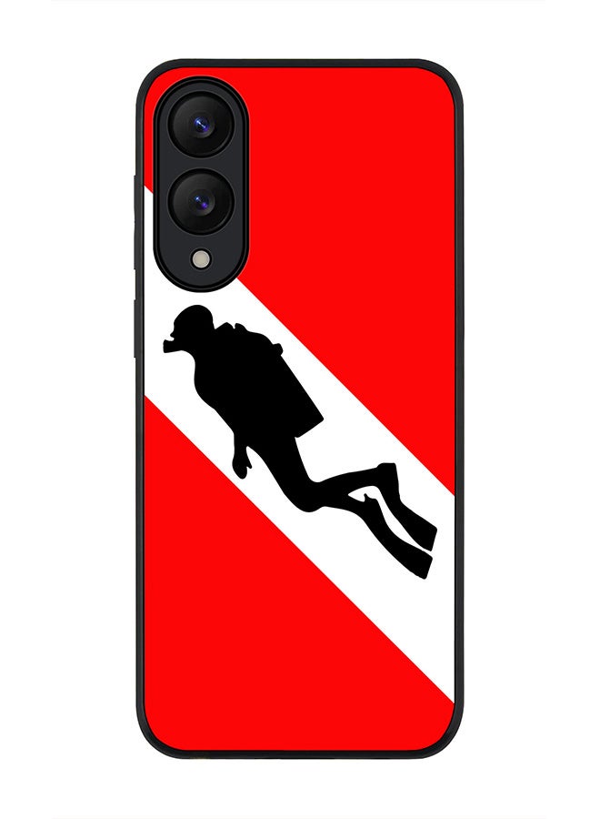 Stylizedd For Samsung Galaxy S25 Edge Case,Slim fit Camera Protection, Shockproof Thin Phone cover  - Diver Flag