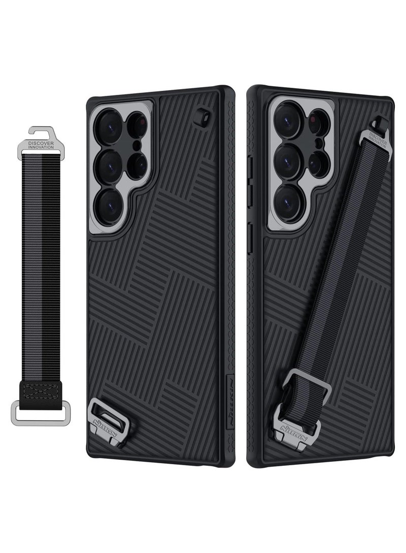 Nillkin Samsung Galaxy S23 Ultra Case with Detachable Rope Strap Military Drop Protection Hard Back Soft Bumper Slim Protective Phone Case for Galaxy S23 Ultra 6.8 Inch - Image 1