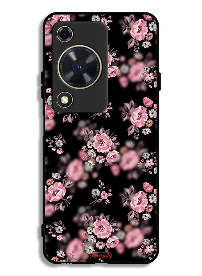 Tolwak Huawei Nova Y72S Protective Case Cover Portrait Flowers Pattern