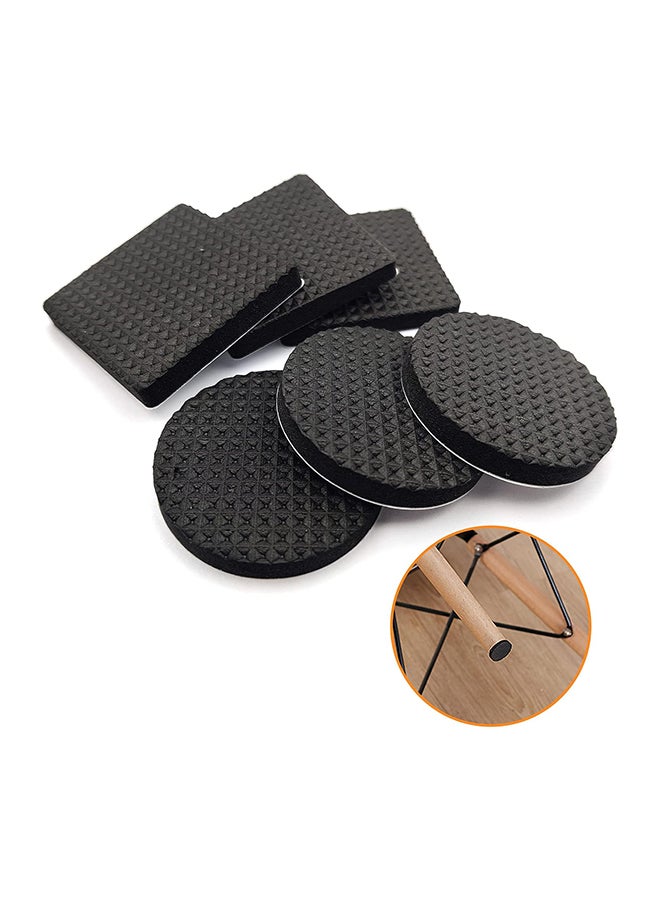 60 قطعة من وسادات أقدام الأثاث المطاطية غير القابلة للانزلاق، واقيات أرضية كرسي الطاولة ذاتية اللصق، لأرجل الكرسي