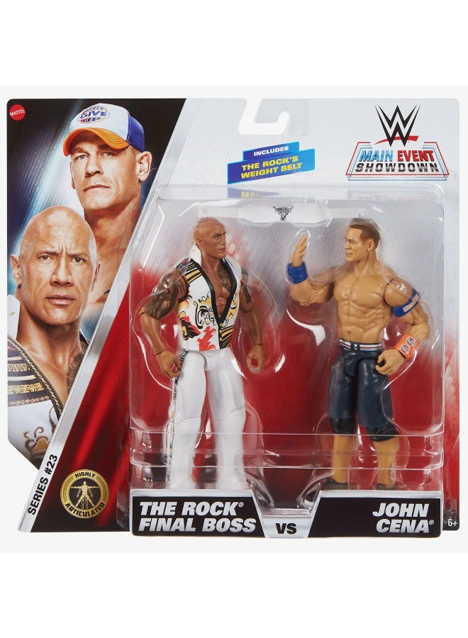 WWE Main Event Showdown The Rock VS John Cena 2-Pack JGD62 - Image 1