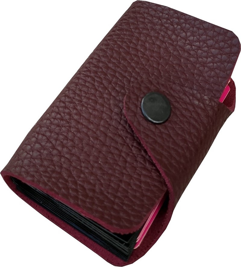 Kemer Dünyası Unisex 10 Compartment New Small Mold Accordion Leather Credit Card Holder Wallet  - Image 1