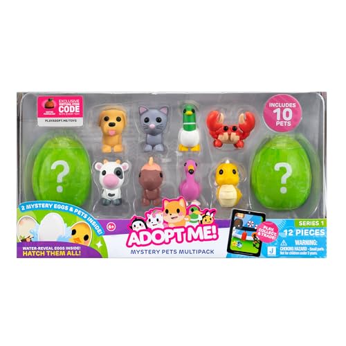 Adopt Me! 10 Pack Mystery Pets - Series 1-10 - Top Online Game - Exclusive Virtual Item Code Included - Fun Collectible Toys for Kids Featuring Favorite Pets, Ages 6+ - Image 2