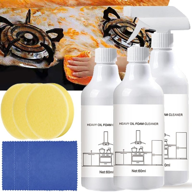 klarako Splash Foam Spray,Splash Spray Tablets & Spray Bottle,Splashfoam Spray,Splash Foam Spray Tablets & Spray Bottle Oven Cleaner,Splash Foam Spray All Purpose Cleaner,Splash Spray Cleaner (60ML,3SET) - Image 1