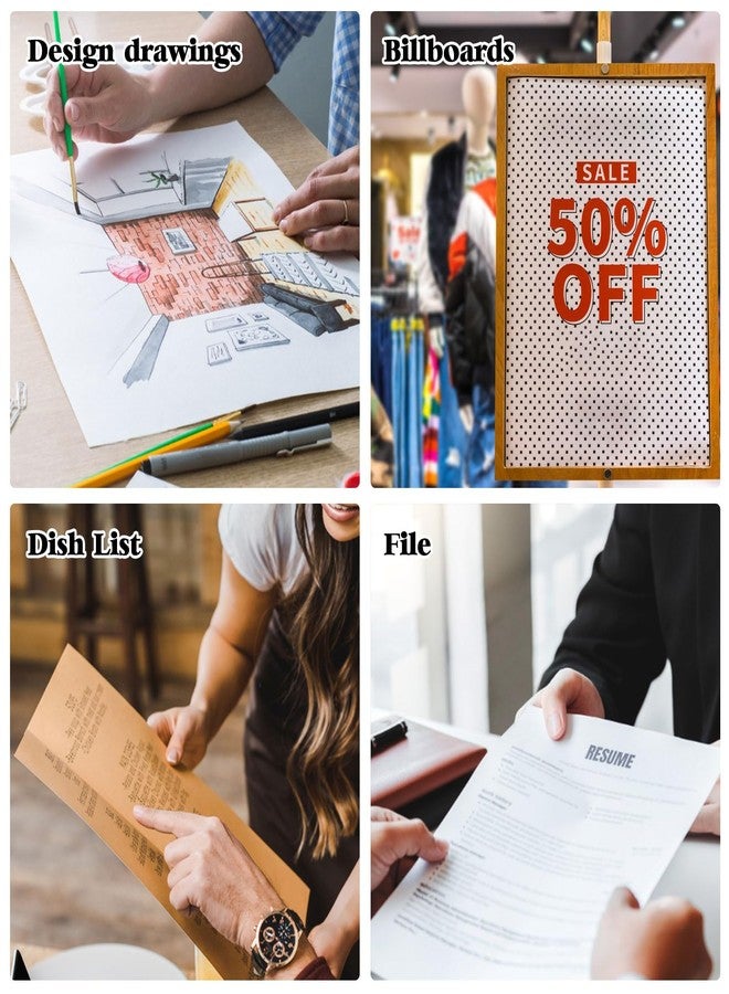 FMOACEN 11" x 17" Hard Plastic Sheet Protectors, Menu Rigid Print Protectors, Clear Certificate Waterproof Protectors, Paper Sleeves Photo Plastic Sleeves Document Holder, Birth Certificate Protector (5 Pack) - Image 4