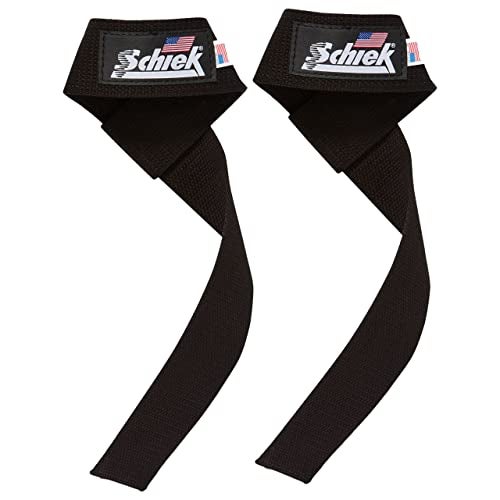 Schiek Sports Model 1000-BLS Basic 20" Lifting Straps - Black - Image 1