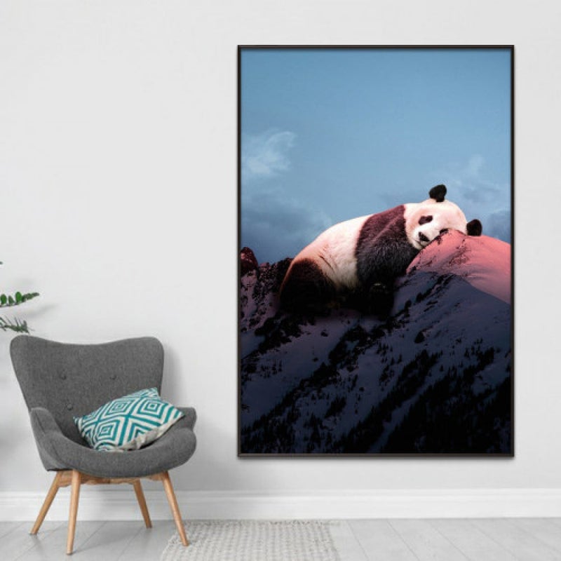 Marktna Modern design canvas print with a hollow frame, size (40×60), one piece - Image 1