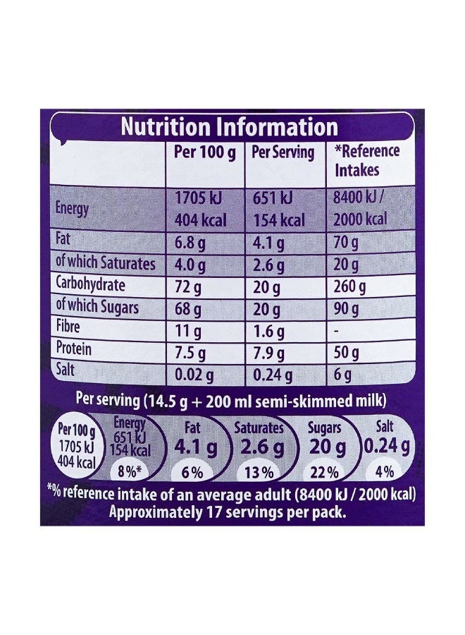 Cadbury Original Hot Chocolate Powder 250G - Image 3