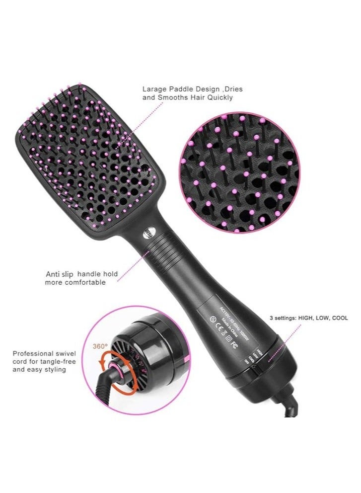 general 2-in-1 Ionic Hair Straightening Brush - Ceramic Electric Comb - Anti-Scald Hot Hair Brush - Hot Air Hair Straightening Brush - Women - Temperature Lock Function - Image 3