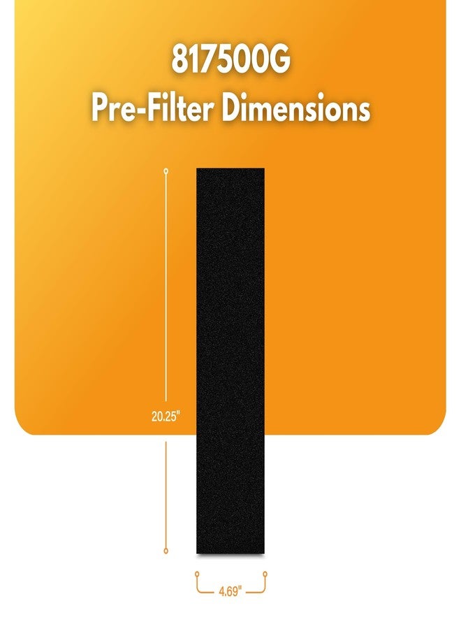 Filter-Monster.com فلتر بديل من Filter-Monster متوافق مع فلتر Whirlpool 817500 المسبق لأجهزة تنقية الهواء Whirlpool موديلات APT30010M و APT40010R و APT42010M و APT50010M، عبوة من 4 قطع - Image 2