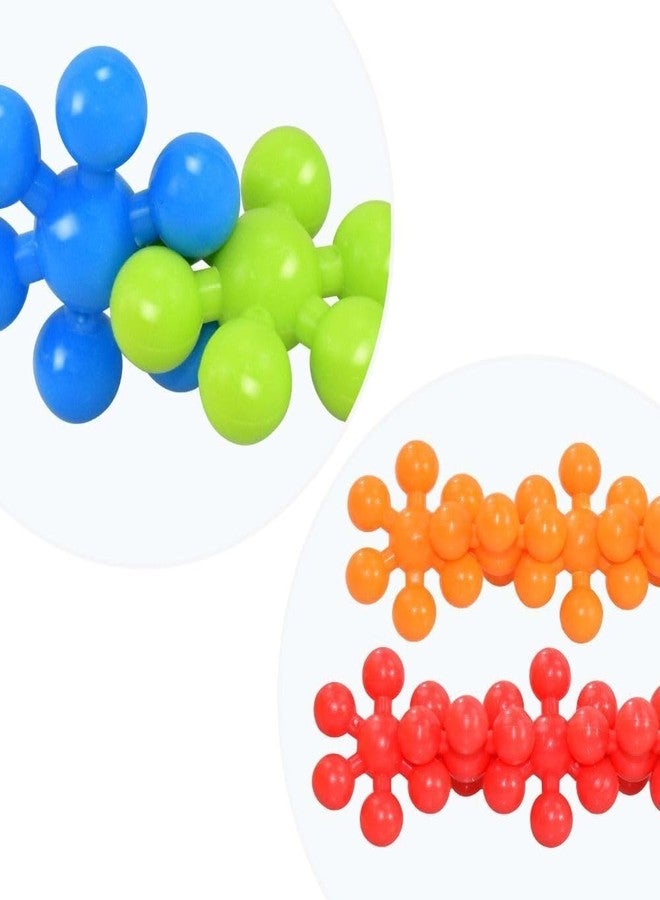 QUILBOOL Snowflakes Interlocking Solid Plastic Building Block Toys | Educational Toys for Preschool Kids | DIY Building Blocks Toy for Boys and Girls Aged 3+ | Creative Kids Toy (100 PCS) - Image 3