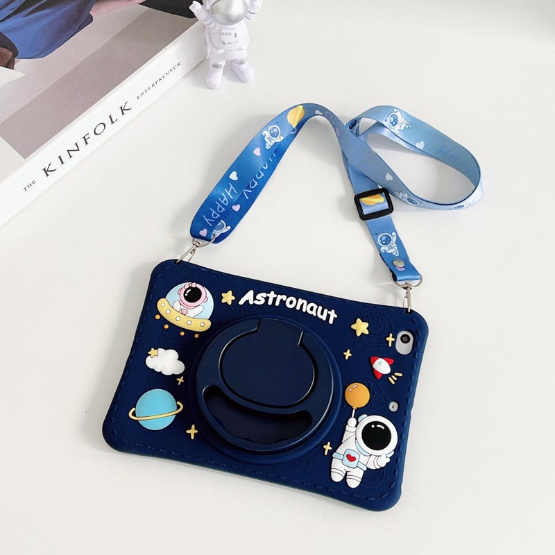 360 Degree Rotation Three Suitable For Apple Ipad Protective Cover Silicone Air4 Silicone 9.7 Star Mini5/6 Hua - Image 3