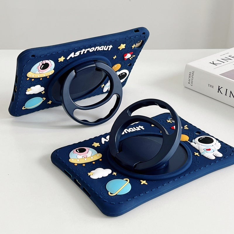 360 Degree Rotation Three Suitable For Apple Ipad Protective Cover Silicone Air4 Silicone 9.7 Star Mini5/6 Hua - Image 4