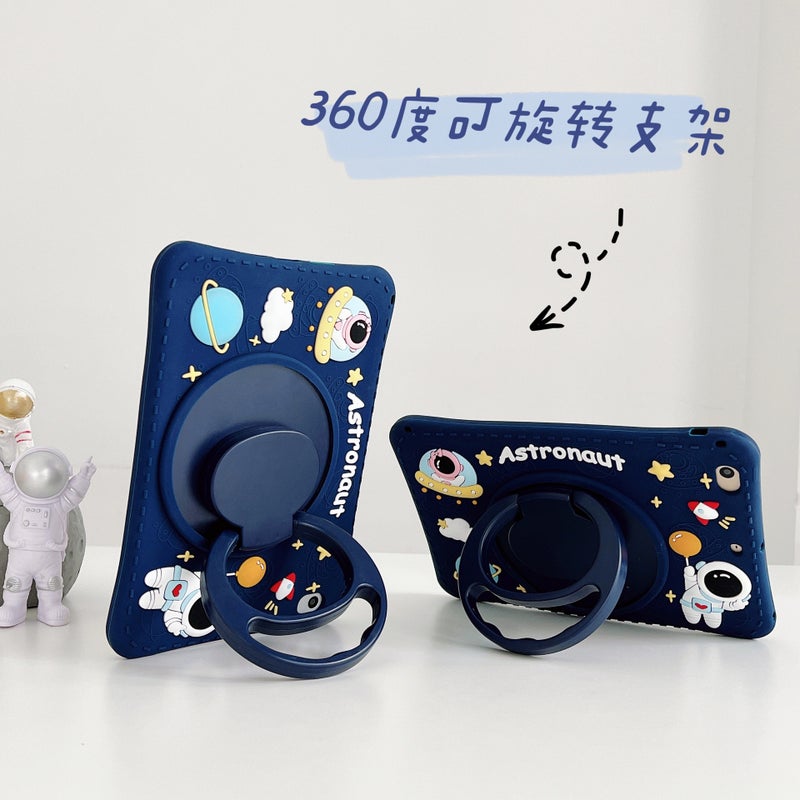 360 Degree Rotation Three Suitable For Apple Ipad Protective Cover Silicone Air4 Silicone 9.7 Star Mini5/6 Hua - Image 2