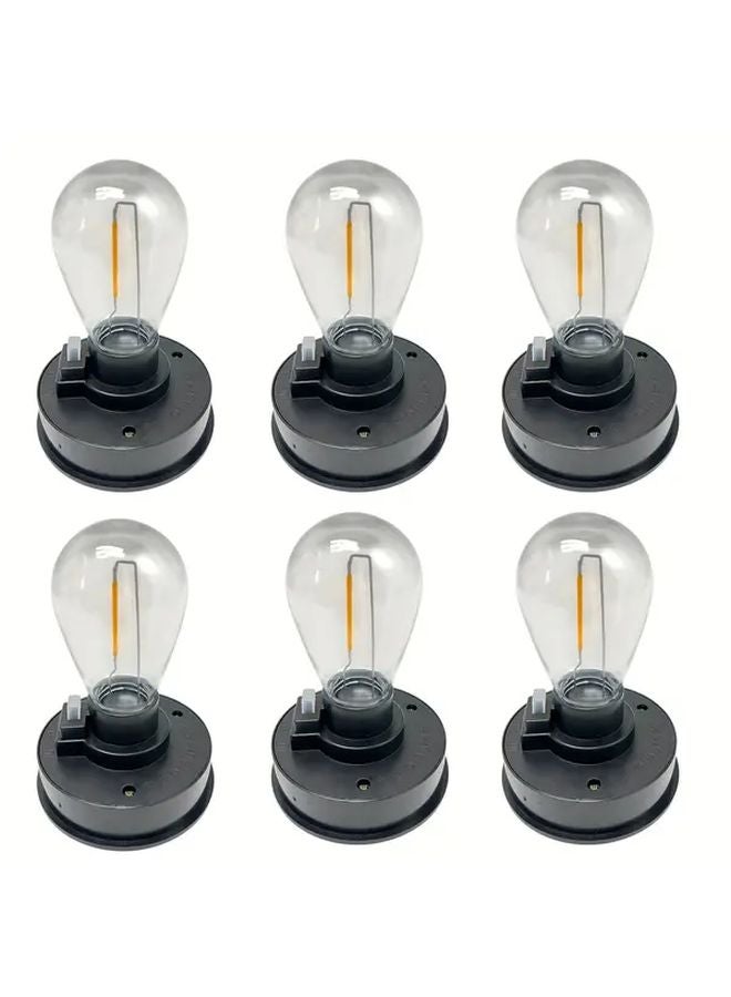 6 Pack Outdoor Solar Lantern Bulb Replacement Top Solar Light Accessory - Image 1
