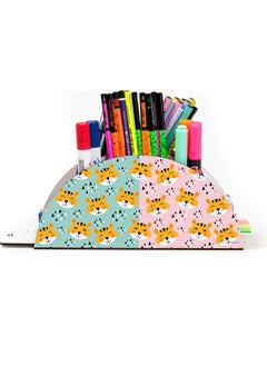KutuTR Wooden Vip Predators Rainbow Ruler Desktop Pen Holder Organizer with Mounted Box  - Image 2