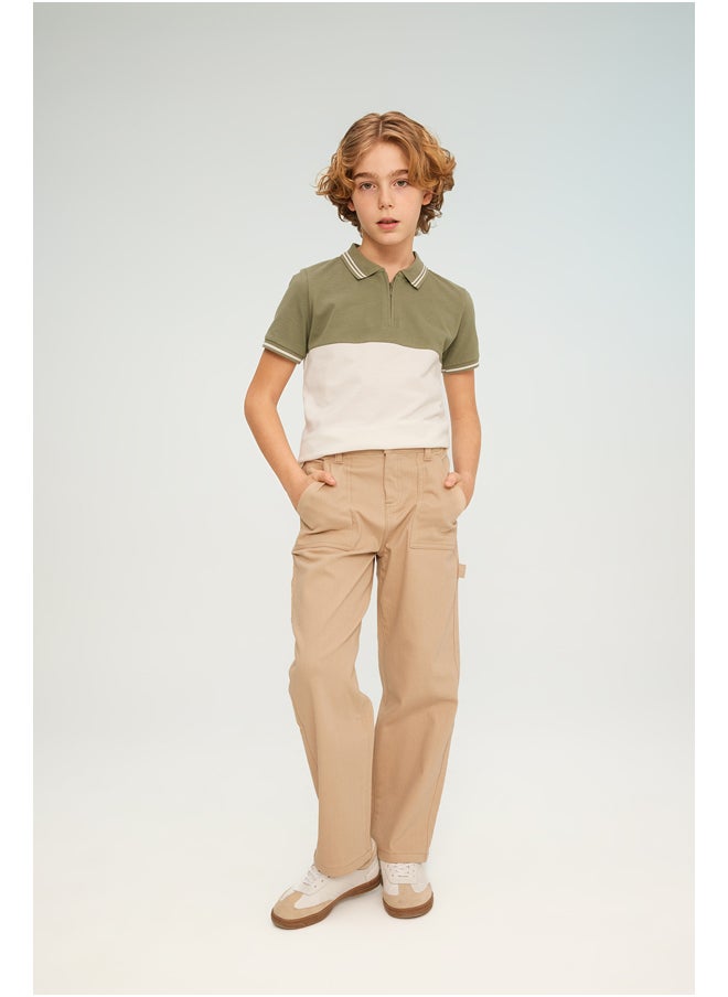 DeFacto - Boy Regular Fit Polo Neck Knitted Short Sleeve Polo T-Shirt - Image 1