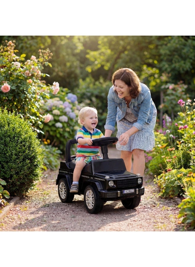 Tic Toys Kids Ride-On Push Car with Musical Steering Wheel and Safety Backrest - Toddler Foot-to-Floor Walker for Balance & Motor Skills Development - Image 2