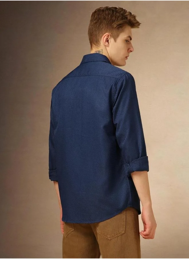 Dennis Lingo Button-Down Collar Plain Regular Fit Shirt by Styli