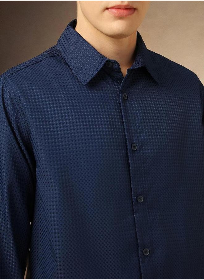 Dennis Lingo - Button-Down Collar Plain Regular Fit Shirt by Styli - Image 1