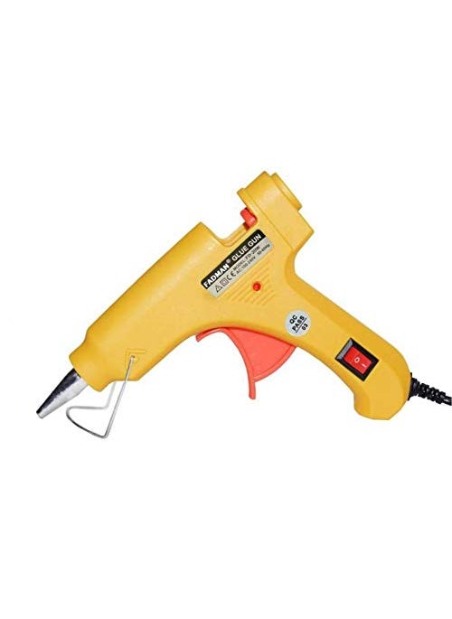 Fadman Fadman Electric 20W Yellow Mini Hot Melt Glue Gun With 28 Pcs Hot Melt Glue Stick Standard Temperature Corded Glue Gun 7 mm  - Image 2