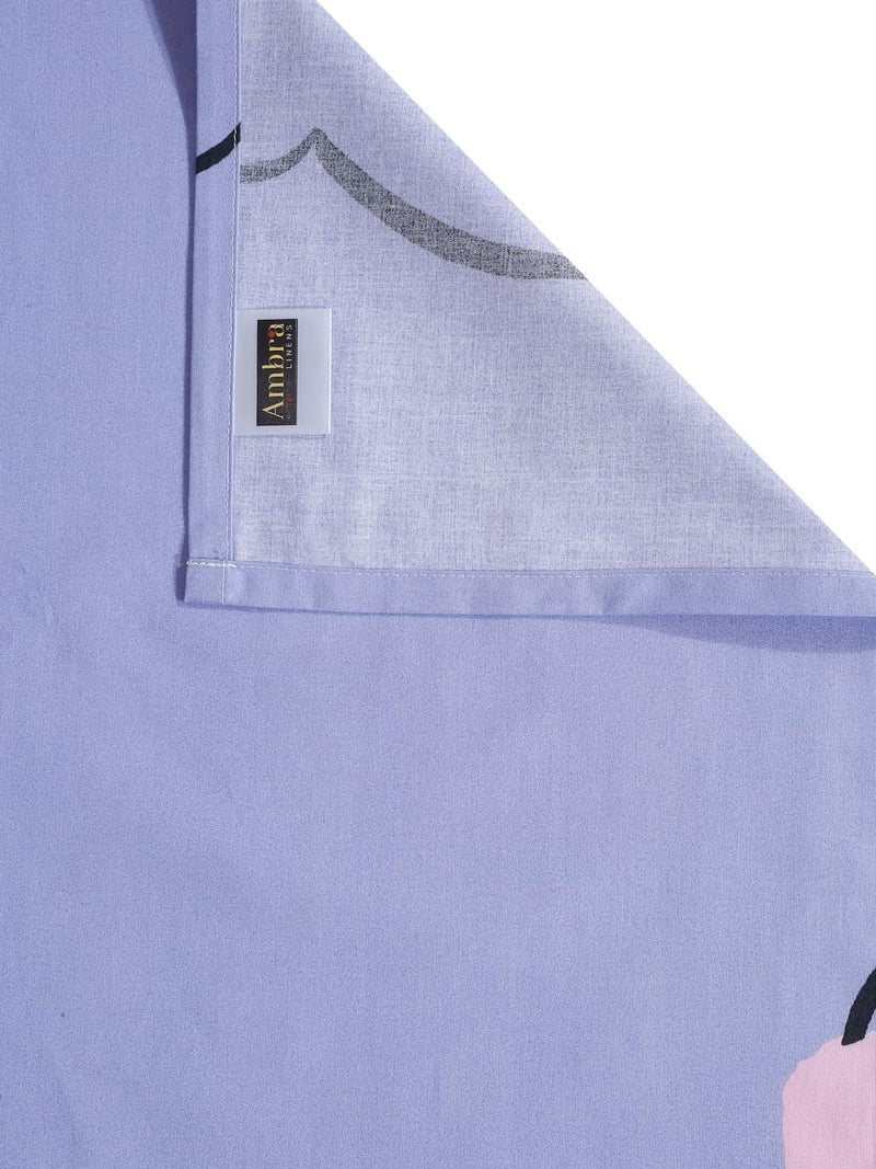 Ambra Linens مجموعة ملاءات سرير أطفال من أمبرا لينينز سرير مفرد 100% قطن ناعم وسلس ملاءة مسطحة للاستخدام على مدار السنة 1 ملاءة سرير 1 غطاء وسادة مريح وقابل للتنفس لسرير الأطفال 152 سم × 228 سم 60 × 90 بوصة - Image 5