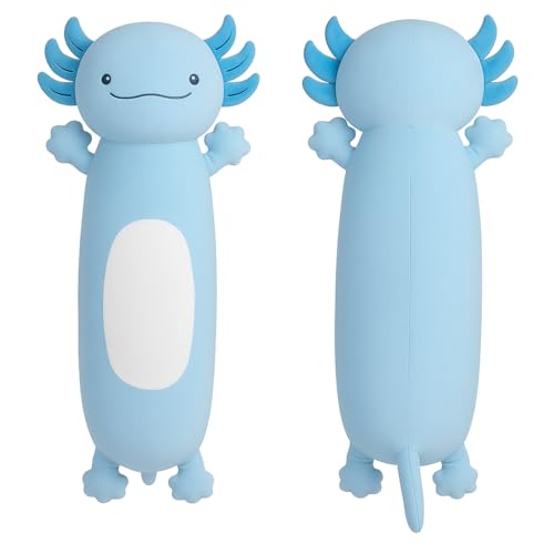 Dalmao 22 inch Cute Giant Blue Axolotl Plush Soft Body Pillow Large Axolotl Stuffed Animals Toy Squishy Plushies Gifts for Kids Boys Girls Birthday - Image 1