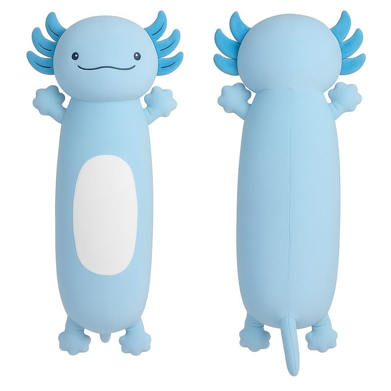 Dalmao 22 inch Cute Giant Blue Axolotl Plush Soft Body Pillow Large Axolotl Stuffed Animals Toy Squishy Plushies Gifts for Kids Boys Girls Birthday - Image 3