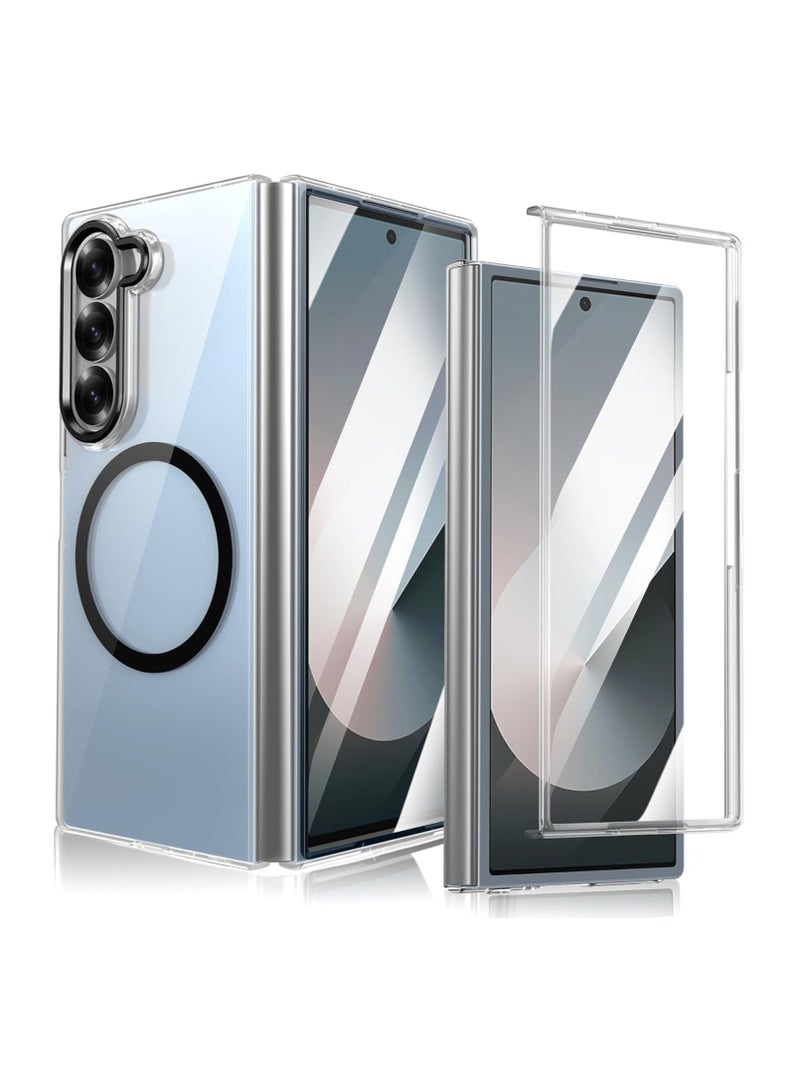 general Magnetic Drop Protection Anti-Yellowing Case for Samsung Galaxy Z Fold 7 - Sturdy Shock Protection Bumper Transparent Case - Image 1