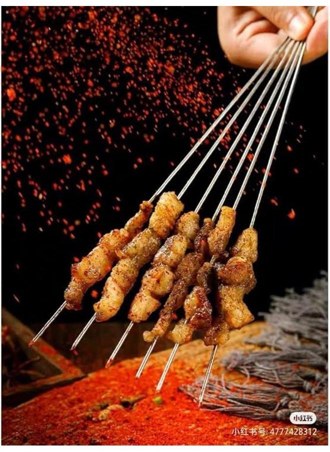 ماركة غير محددة 20 عبوة من أسياخ الشواء المعدنية أسياخ شيش كباب معدنية من الفولاذ المقاوم للصدأ مقاس 26 سم  - Image 4