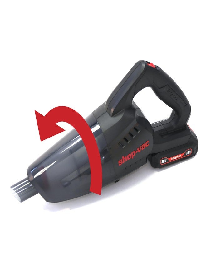 SHOPVAC Shop-Vac 5430087 20V Hand Held Vacuum, Black - Image 3