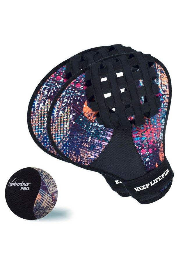 Waboba Catch Water Gloves Pro Water Bouncing Ball Set - for Beach Games & Swimming Pool Toys - 2 Baseball Style Mitts for Catching Water Balls - One Size Ambidextrous Design - Image 1