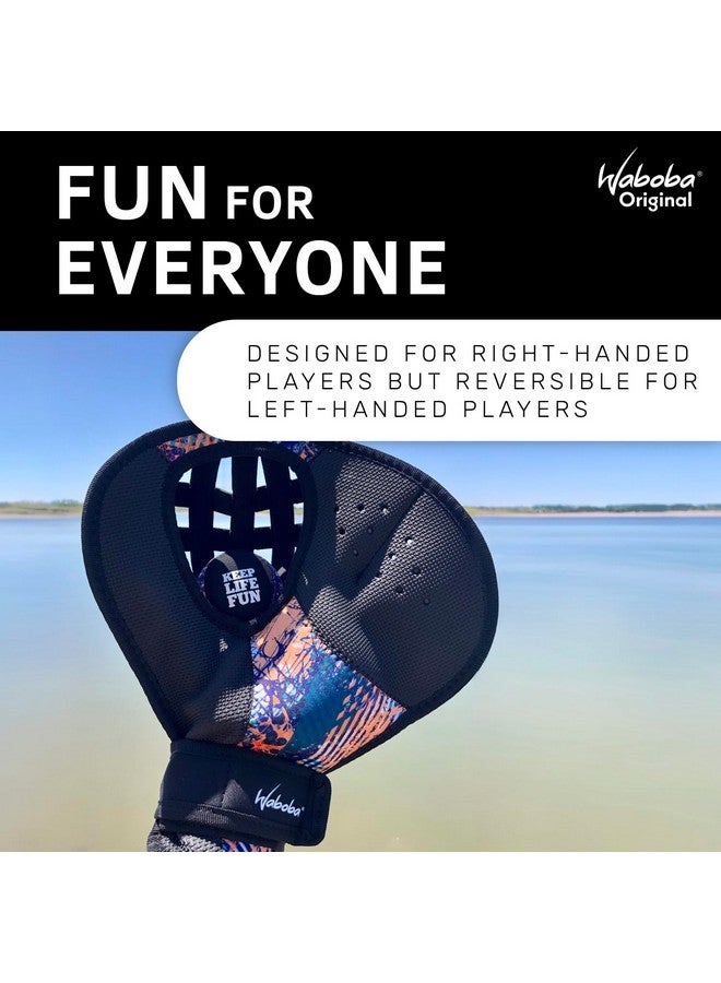 Waboba Catch Water Gloves Pro Water Bouncing Ball Set - for Beach Games & Swimming Pool Toys - 2 Baseball Style Mitts for Catching Water Balls - One Size Ambidextrous Design - Image 4