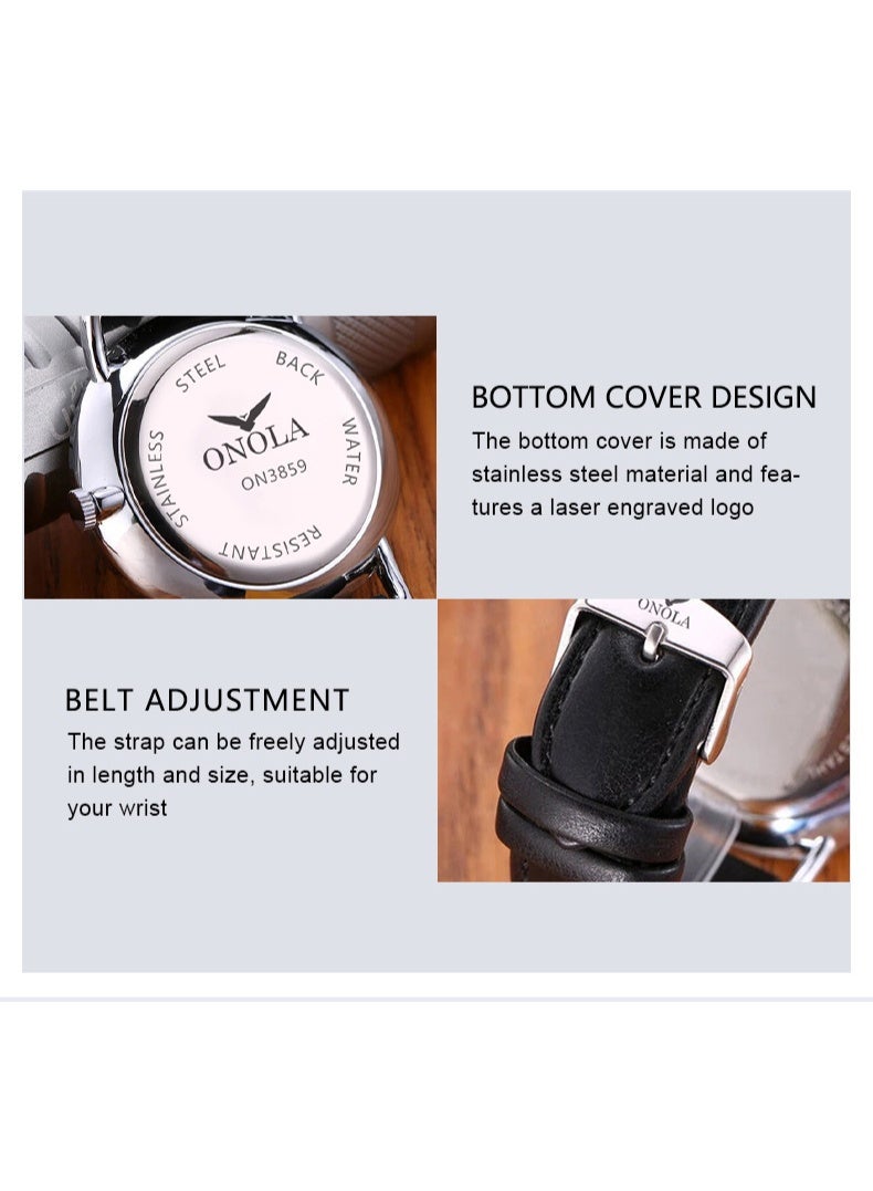 أونولا ساعة كوارتز طلابية بسيطة، عملية، فائقة الرقة - Image 4