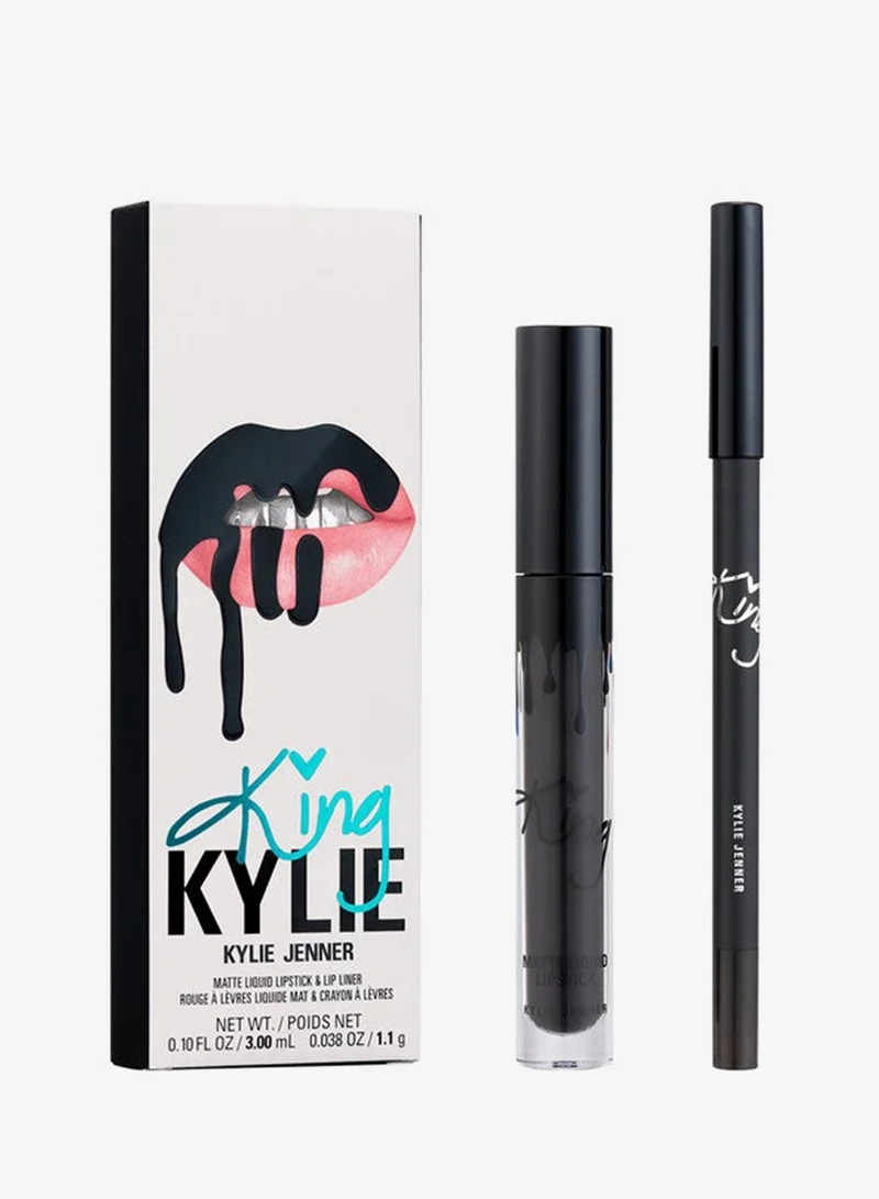 كايلي كوزماتيكس كايلي كوزماتيكس مجموعة الشفاه غير اللامعة ثنائية القطع من مجموعة كينج كايلي